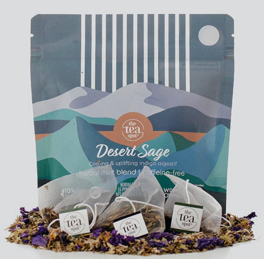 Organic Desert Sage Herbal Tea - 15 Pyramid Sachets